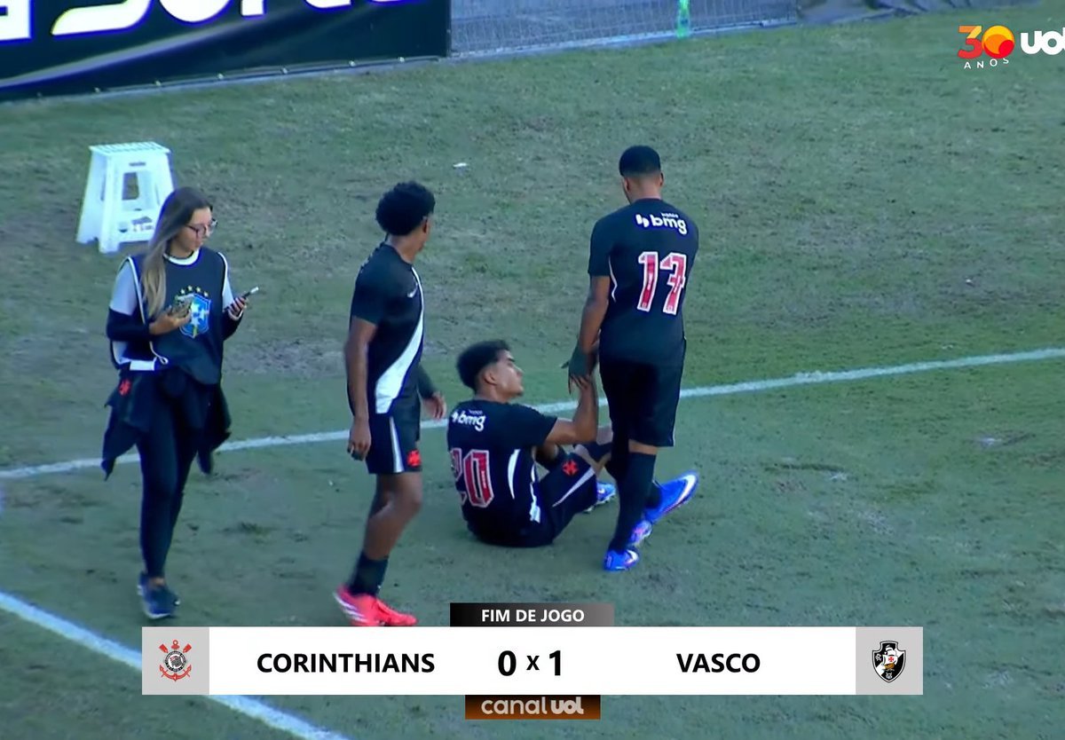 Vasco sub-20 comemoração