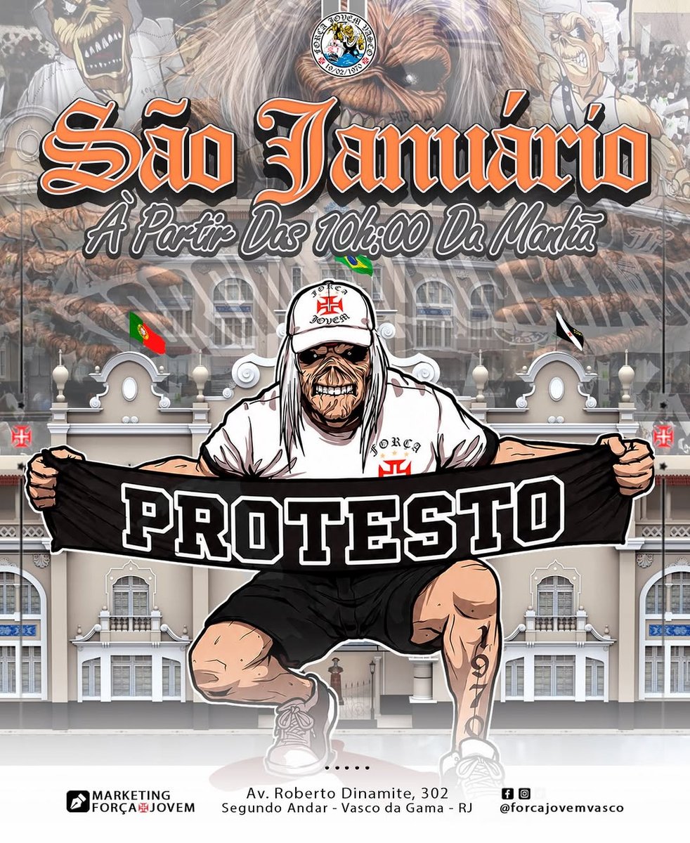 torcida vasco protesto são januário