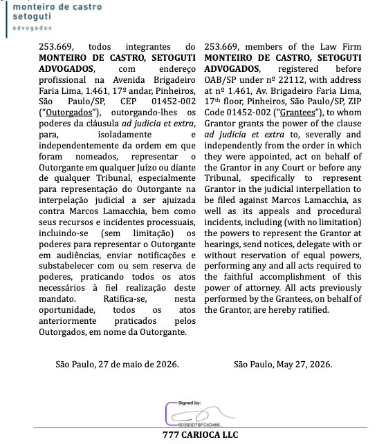 documento judicial procuração