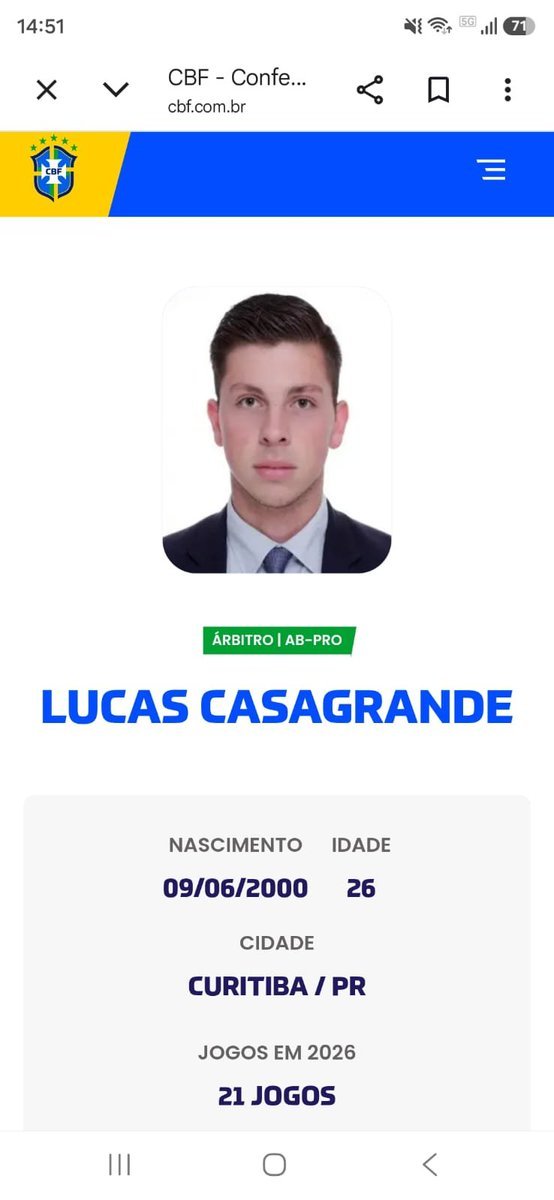 árbitro lucas casagrande