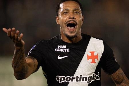 David atacante Vasco gol comemoração
