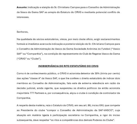 conselho administração vasco saf