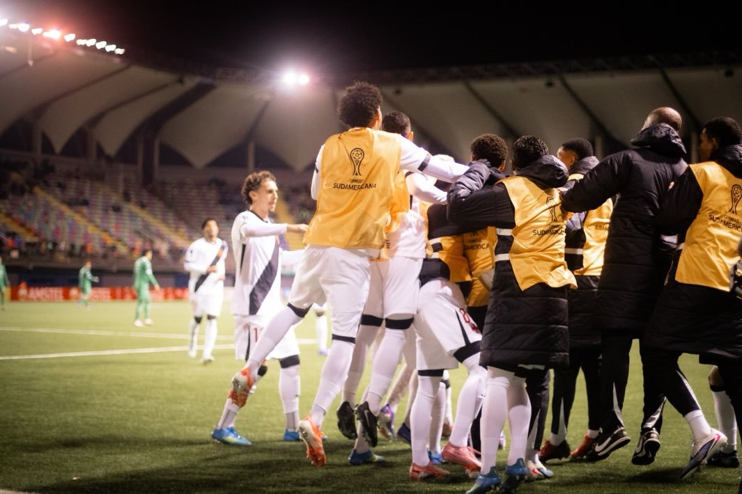 Vasco comemoração jogadores
