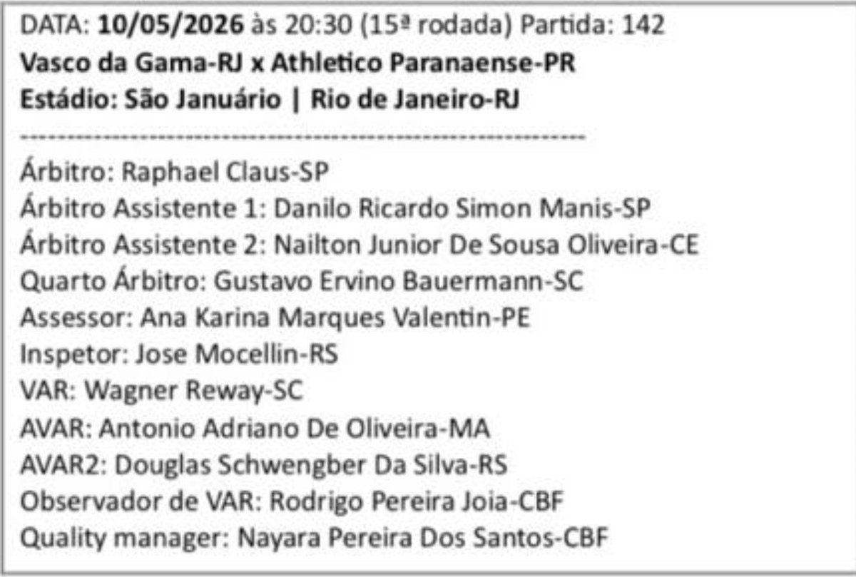 raphael claus arbitro
